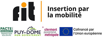 Le dispositif Insertion par la mobilité est cofinancé par le Conseil Départemental du Puy-de-Dôme, le Pacte des solidarités et le Fonds social européen +.